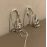 Unique high-end feeling, asymmetric diamond studded tassel elf ear bone clip earrings, niche design, personalized ear hanging earrings for women