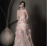 One shoulder evening dress for women, niche high-end French high-end feeling, host super fairy light gauze vocal evening dress dress