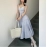 Edge skirt children's spring and summer new splicing set spaghetti strap skirt
