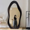 Cream mirror, full body dressing mirror, irregular fitting mirror, home bedroom, irregular mango, floor standing clothing store fitting mirror