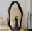 Cream mirror, full body dressing mirror, irregular fitting mirror, home bedroom, irregular mango, floor standing clothing store fitting mirror