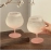 High aesthetic gradient powder frosted glass cup, French high footed glass, home design sense, red wine glass, champagne juice glass