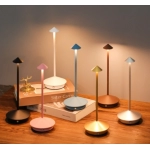 Home decoration modern simple aluminum creative mushroom night light restaurant table lamp bedside atmosphere light