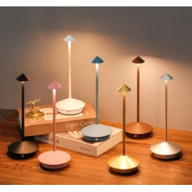 Home decoration modern simple aluminum creative mushroom night light restaurant table lamp bedside atmosphere light