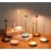 Home decoration modern simple aluminum creative mushroom night light restaurant table lamp bedside atmosphere light