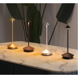 Home decoration modern simple aluminum creative mushroom night light restaurant table lamp bedside atmosphere light