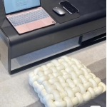 Square woven soft thick sofa cushion instant noodle pillow cloud cushion handmade backrest back cushion